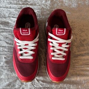 Fila women’s Red and White Retro Sneakers